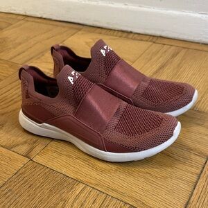 APL Maroon Techloom Bliss Red Slip-On Sneakers 8.5
